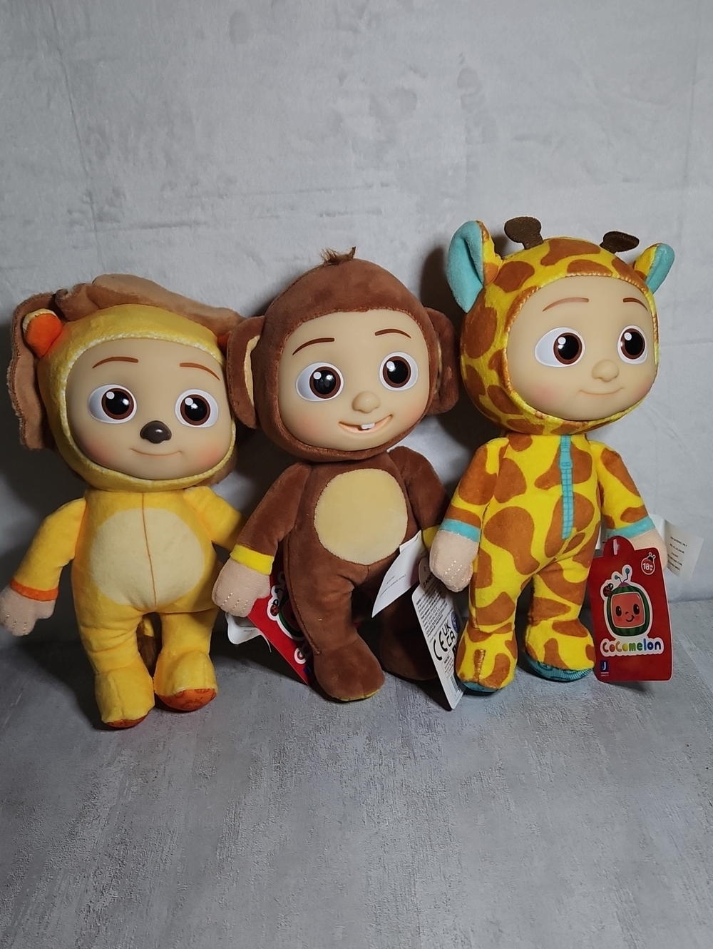 3  Official CoComelon 8-inch Little Plush toys